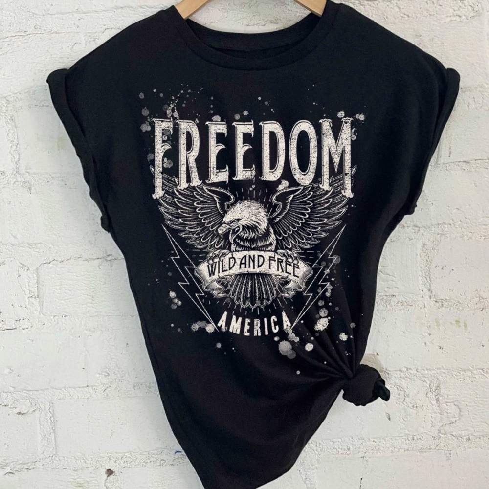 Graphic t-shirt freedom
